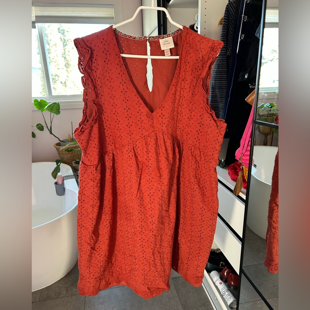 Knox Rose Terracotta Sleeveless Dress